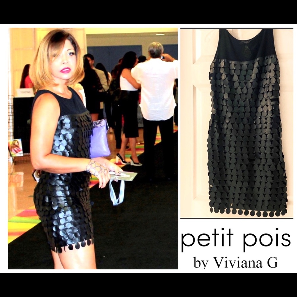 Petit Pois by Viviana G black dress.